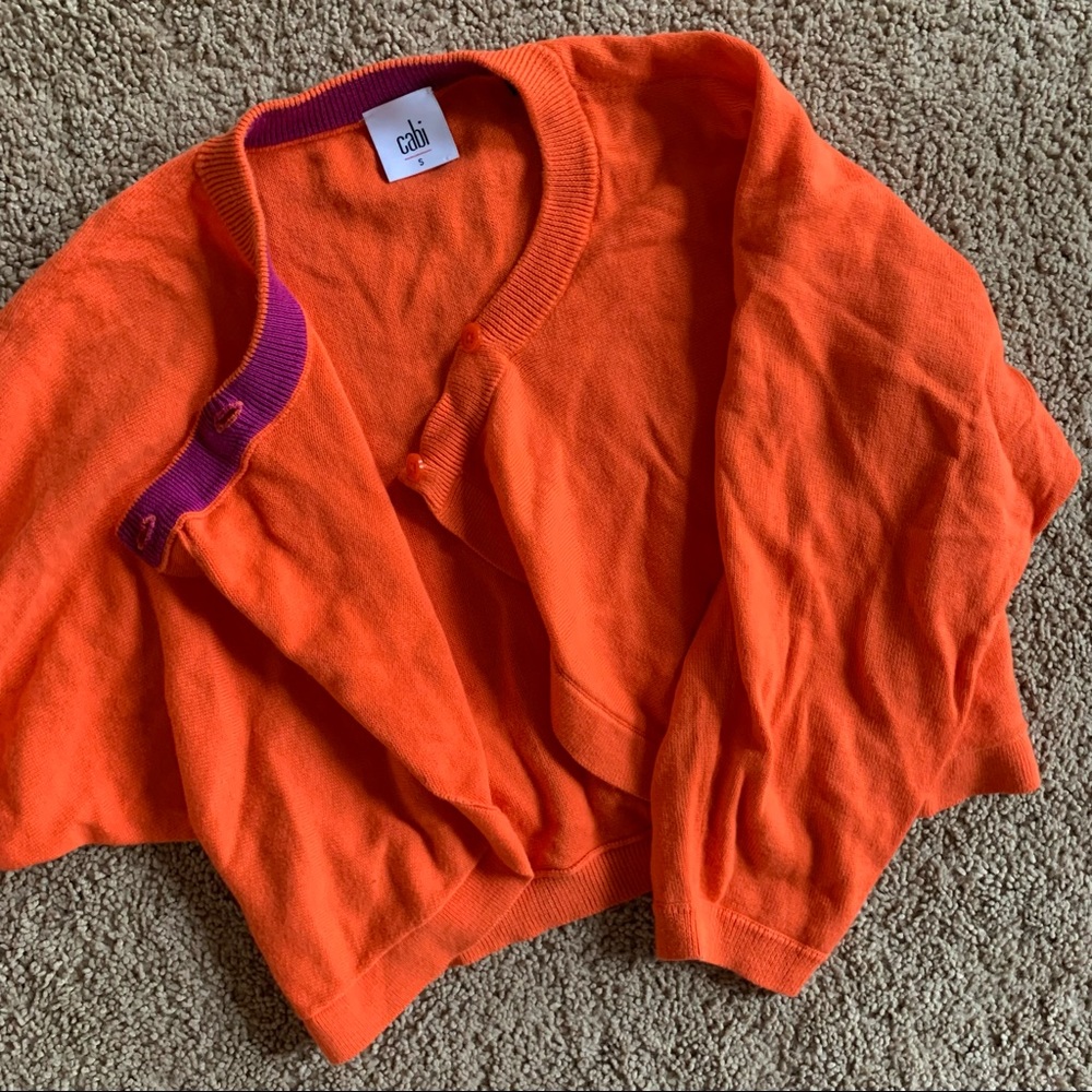 Orange Cardigan